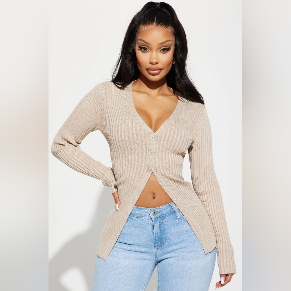 Haylie Cardigan - Oatmeal 1X NWT